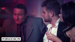 Gangbang in a club