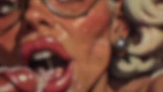 Vintage Style Cum Lover Art