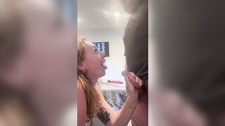 PAWG rides penis, gets screwed with large sex tool & takes GIANT spunk fountain to face