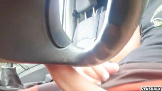 My ally's car turns me on so much. It was risky, but I had to touch my hard dick.