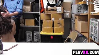 Undress-Searched Teen Truck Robber Screws the Loss Prevention Officer to Keep Her Record Clean