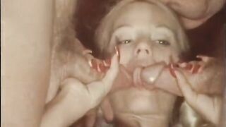 A blond bombshell with a consummate body gets all of her holes stuffed
