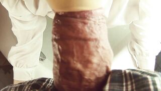 This babe sucks chunky ramrods so exceedingly well. POV