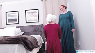 A Handmaid's Tale - Cuckquean Wife Holds Handmaid Whilst Spouse Breeds Her