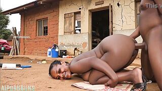Woman from the tribe banging with all the chaps from there this babe's a schlong junkie (AI GENERATED)