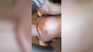 Bulging lil mommy's mouth with bwc