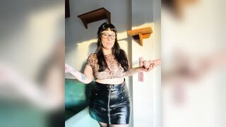 Your place is on your knees watching a real dick being used