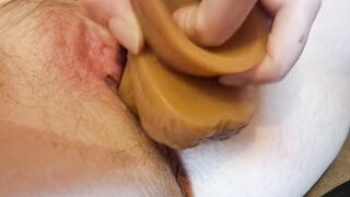 Secretly playing with my sextoy during the time that hubby is