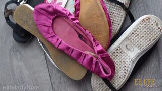 gedragen schoenen uitverkoop sale worn shoes nearly free bijna gratis