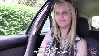 Floozy STOP - Golden-haired teen Katerina drilled outdoor