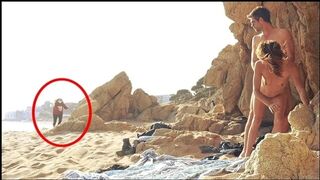 Pair caught having sex on the BEACH