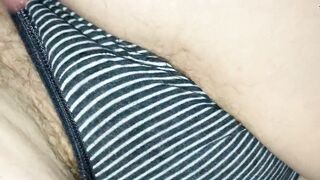Cotton pants, curly cunt & moist sounds