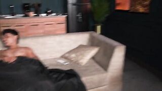 Athletic stepson silently screws his stepmother during the time that her spouse is oblivious