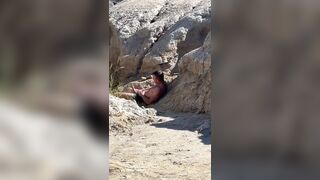 Hawt dude caught jerking and i flash him