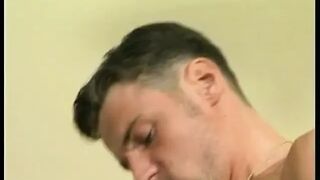 Vintage granny pounded and facialized