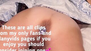 Anal creampie from Marie