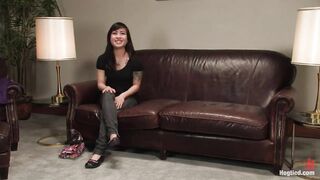Casting Daybed two Cute Local Gal, Anja, Comes in for Her 1st Porn Interview Anywhere.