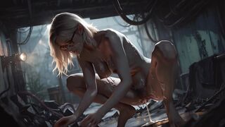 Cosplay: Grace Ashcroft Destroyed by Biggest Fleshy 