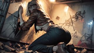 Cosplay: Grace Ashcroft Destroyed by Biggest Fleshy 