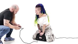 Sybian Try Out and Knob Sucking