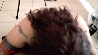 My ally's mamma runs away and comes to my abode for blowjob