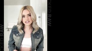 BLACKEDRAW Taut Golden-haired Gracey Snow’s 1st Time Going Raw And This babe Likes Each Second