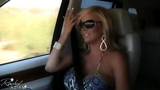 Rachel car masturbation in sun suit