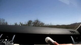 Rachel car masturbation in sun suit