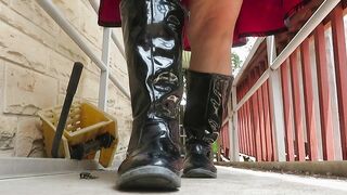 Ebony Boots Closeup Test for Crushing Clip