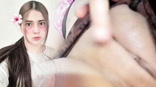 Sex with cute virgin ended with filthy pants
