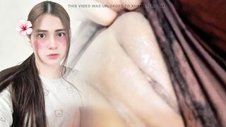 Sex with cute virgin ended with filthy pants