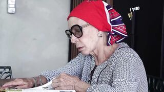 82 Year Old Granny Gets Coarse Booty Destroyed