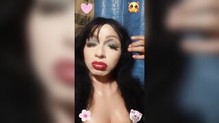 Transvestite on Camera Then Shows Their Ass.