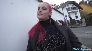 See her biggest tits bounce as I shag her - Public Agent