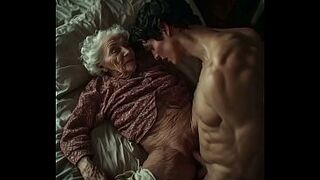 80 year old granny enjoys eighteen year old hard schlong - Hunk voice roleplay audio AI Generated