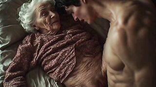 80 year old granny enjoys eighteen year old hard schlong - Hunk voice roleplay audio AI Generated