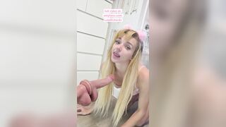 Small Blond Hotty Shows U How This babe Loves To Suck Rod