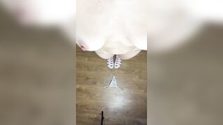 Bent over with booty high and socks ?