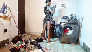Ironing n twerking 4 your spouse whilst you out shopping