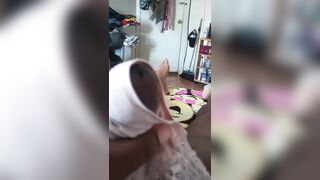 A quick panty jerk
