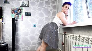 Look up my petticoat and rate my white pants. SpaceAssXL