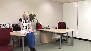 Blonde girl dominated by mature lesbian 