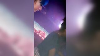 Lesbian dancer kissing other girls