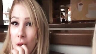 Lesbian action on the public place