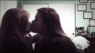 Amateur asian girls lesbian kiss