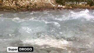 Best View POV Lesbians Tribbing in the River (IN PUBLIC)