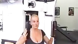 Finnish lesbians fucking at a gym