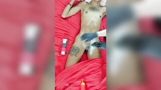 Black TIGHT PUSSY Waxing at Asian SPA / OnlyFans SKYSUGARING