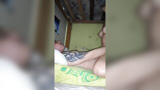 Slow stretch leads to excellent golden-haired cum show from katpeach
