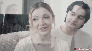 Teen Demi Hawks and her boyfriend tempt their black intimate coach Ravyn Alexa.This babe bangs the mother i'd like to fuck with thong on whilst her bf is doing her tiny cunt
